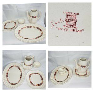 VTG Copeland Spode Rose Briar Dinner Set